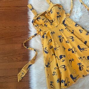 strapless open back dress Cats and Yarn Fit & Flare Dress